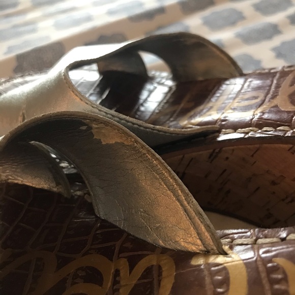 Silver cork wedges by Sam Edelman - Picture 5 of 5